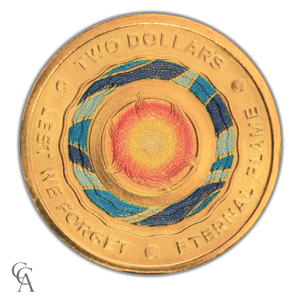 2018 Lest We Forget Eternal Flame 'C' Mintmark $2 Coin