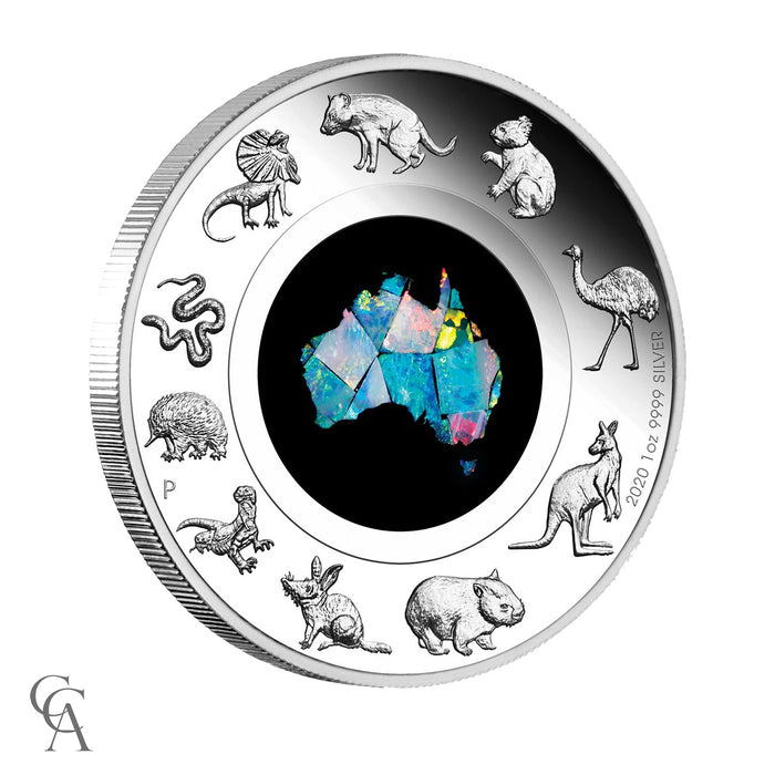 2020 Great Southern Land $1 1oz Silver Proof Opal Coin