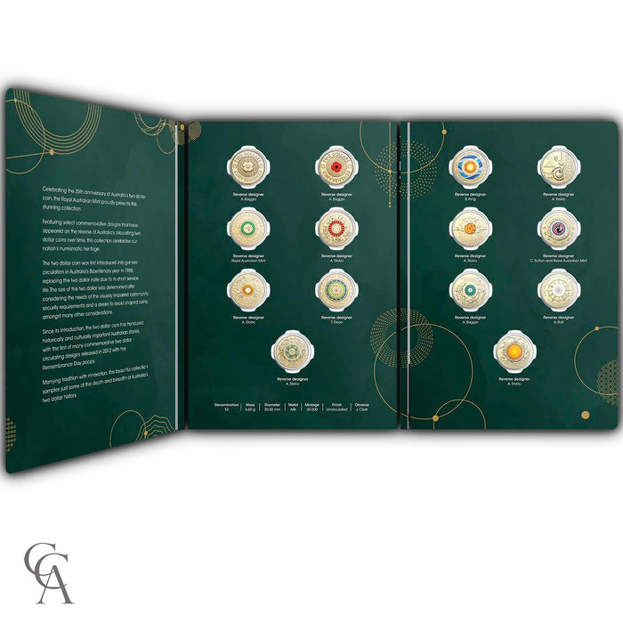 2023 35th Anniversary of the Two Dollar 14 Coloured $2 Coin Set