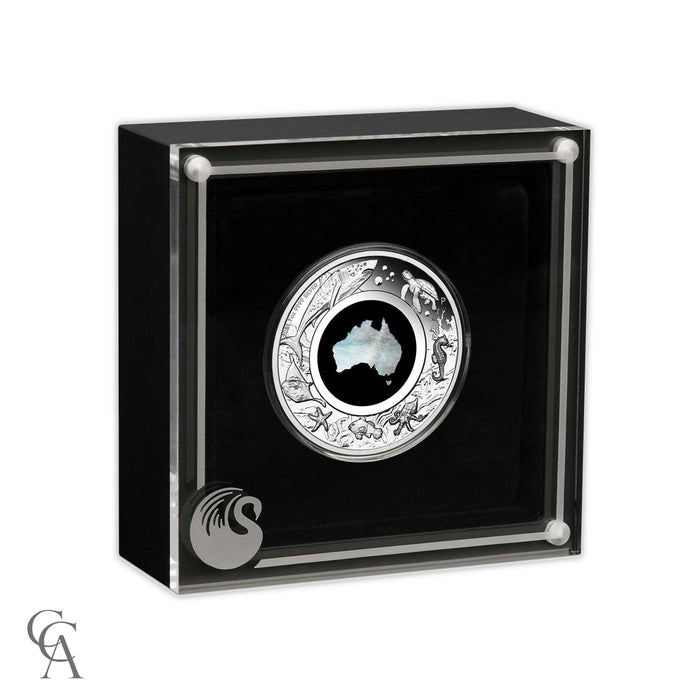 2021 Great Southern Land $1 1oz Silver Proof Mother of Pearl Coin