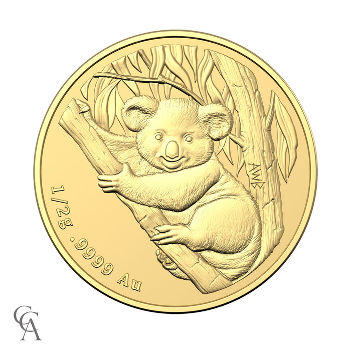 2021 $2 Mini Money Koala 1/2g Gold Frosted Uncirculated Coin