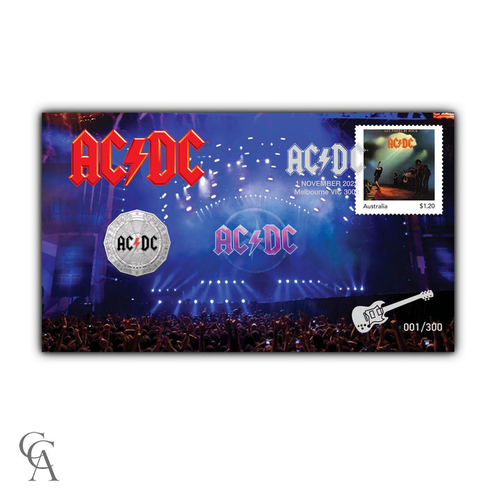 2023 50 Cent AC/DC 50th Anniversary Limited-Edition Postal Numismatic Cover PNC