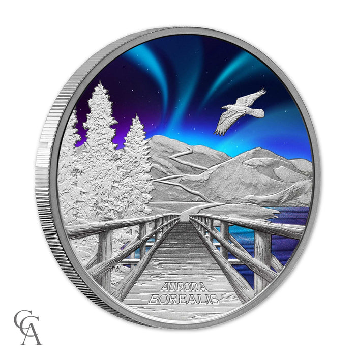 2023 Aurora Borealis $1 1oz Silver Proof Coloured Coin