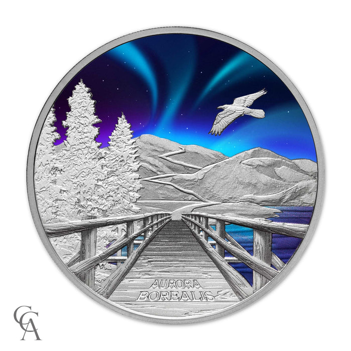 2023 Aurora Borealis $1 1oz Silver Proof Coloured Coin