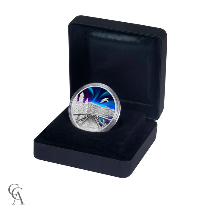 2023 Aurora Borealis $1 1oz Silver Proof Coloured Coin