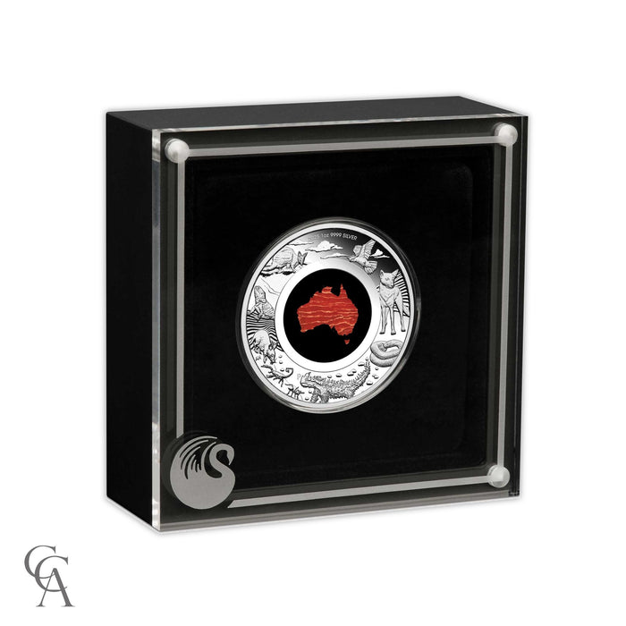 2025 Great Southern Land $1 1oz Silver Proof Snakeskin Jasper Coin