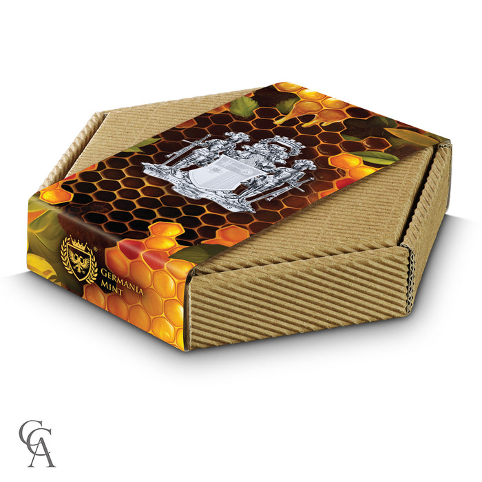 2024 Malta Maltese Bee €10 2oz Silver BU High Relief