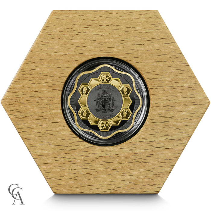 2024 Malta Maltese Bee €10 2oz Silver BU High Relief