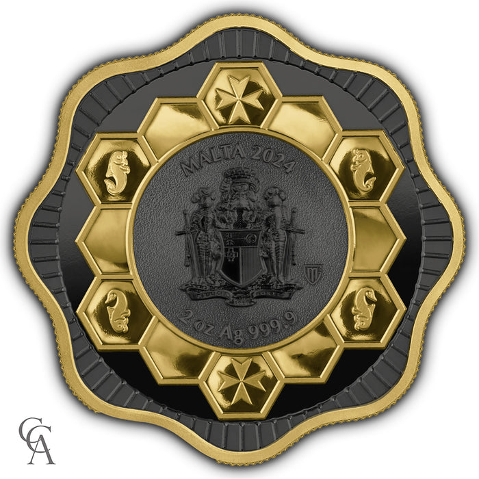 2024 Malta Maltese Bee €10 2oz Silver BU High Relief