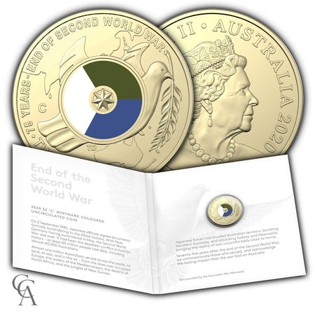 2020 'C' Mintmark 75th Anniversary of the End of WWII $2 Coin