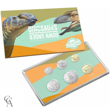 2022 Dinosaurs Down Under Six-Coin Uncirculated Set – Legends Edition